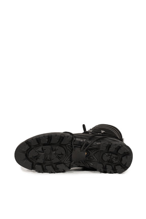 TALL HIKING BOOTS / BLK