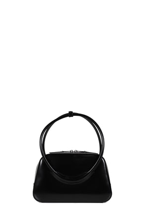 BOW RING HANDLE BAG / BLACK