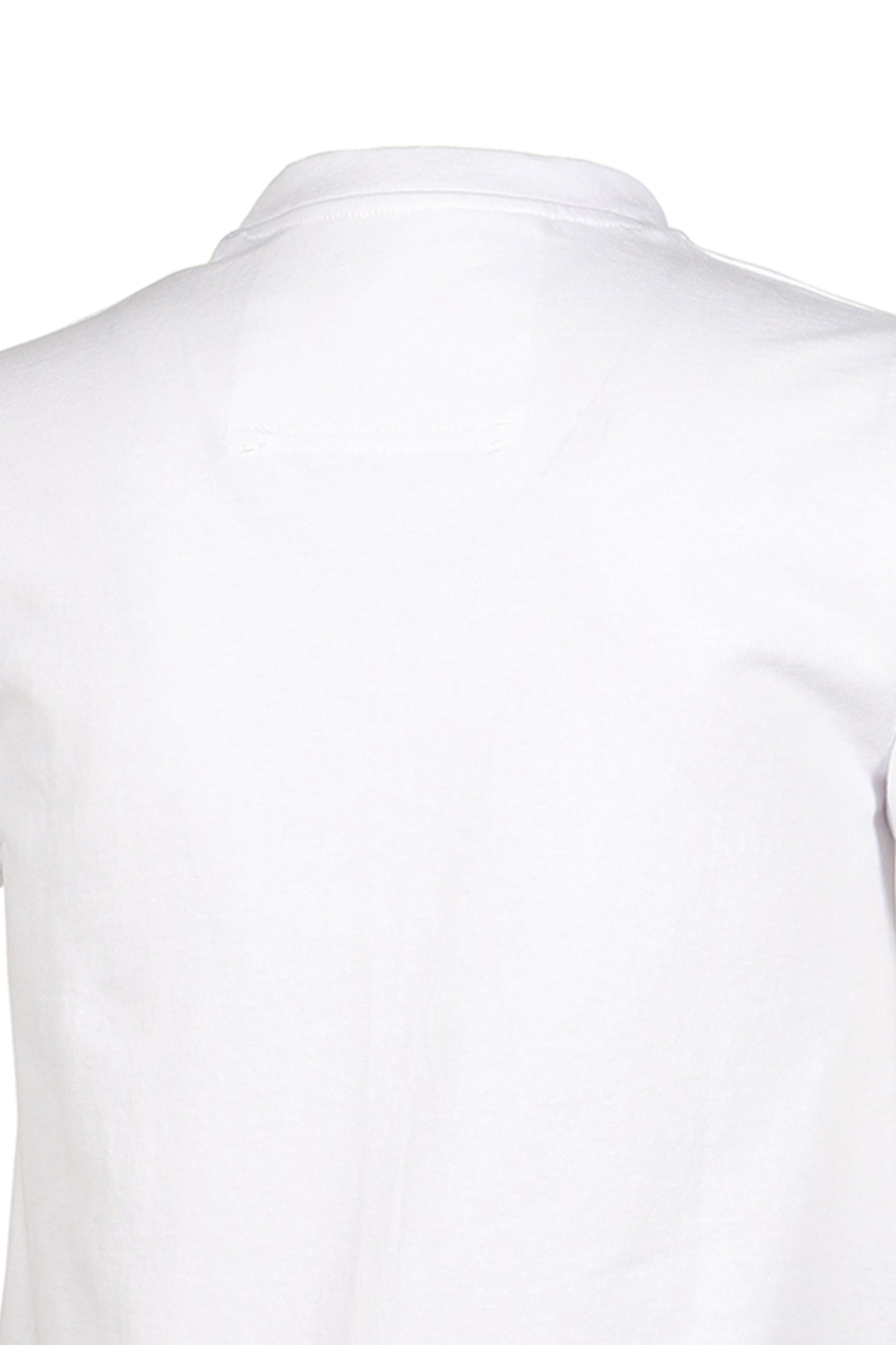 WHITE SHRUNKEN US COTTON T-SHIRT / WHT