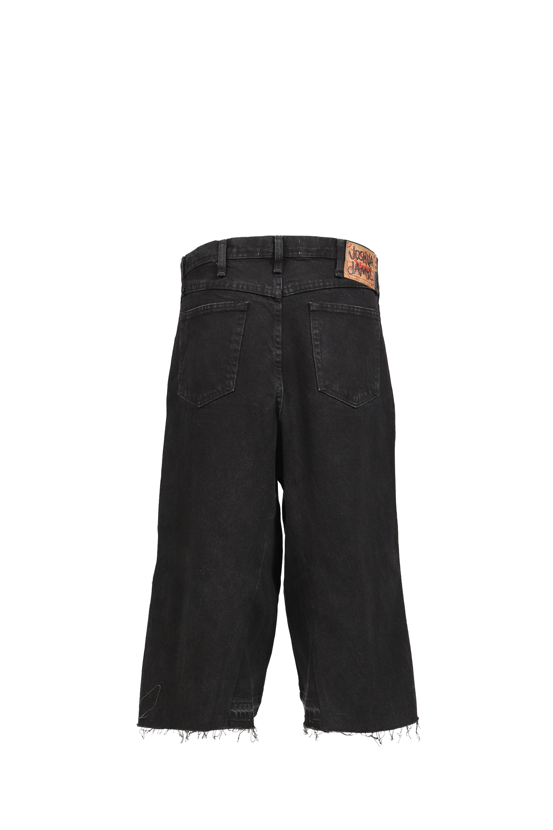 PADDED DENIM NBHD SHORTS / BLK