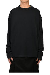 EMIL RELAX FIT BOXY T-SHIRT WITH "THE VELVET EVENING" PRINT / BLK