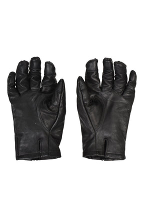 HORSE LEATHER SPRIT ZIP GLOVE / BLK