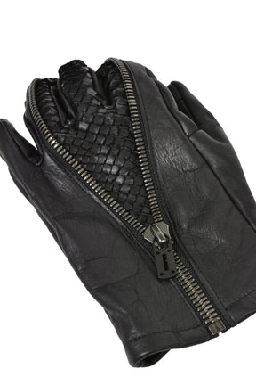 HORSE LEATHER SPRIT ZIP GLOVE / BLK