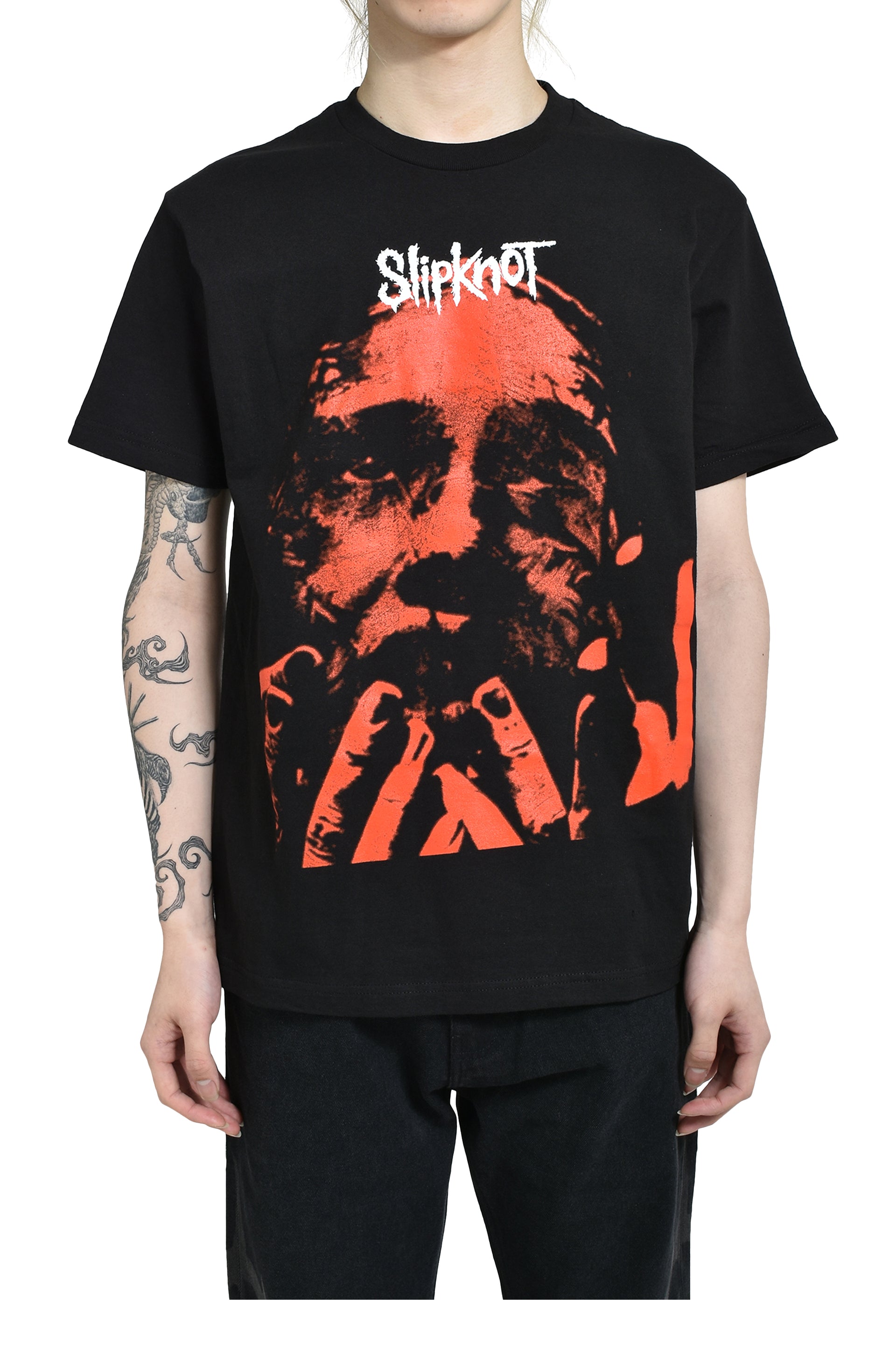 PLEASURES × Slipknot FACE T-SHIRT / BLK