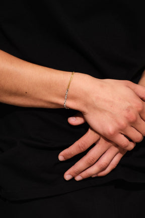 RUE BRACELET DUO / SIL GLD