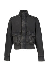 SUPPLY TRACK JACKET / WASHED BLK
