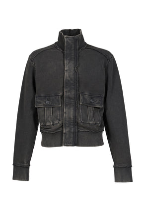 SUPPLY TRACK JACKET / WASHED BLK