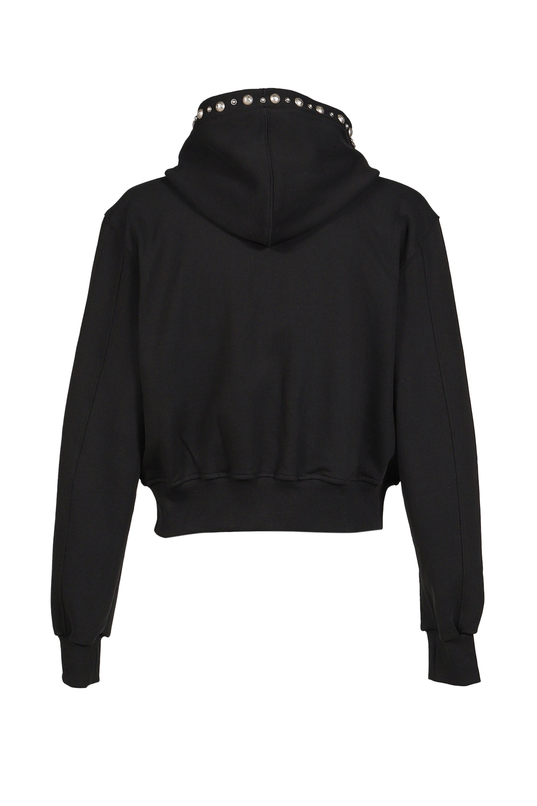 Thug Club サグクラブ SS26 TC STUDDED LINE CROPPED ZIP-UP HOODIE