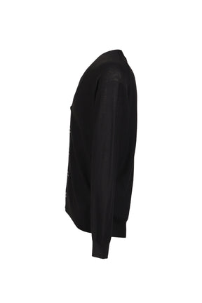 RELAXED TWISTED CARDIGAN / BLK