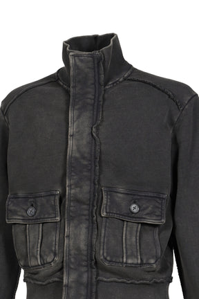 SUPPLY TRACK JACKET / WASHED BLK