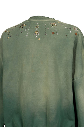 CRYSTAL CASTLE CREWNECK / GRN