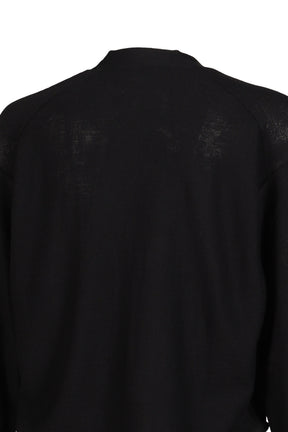 RELAXED TWISTED CARDIGAN / BLK