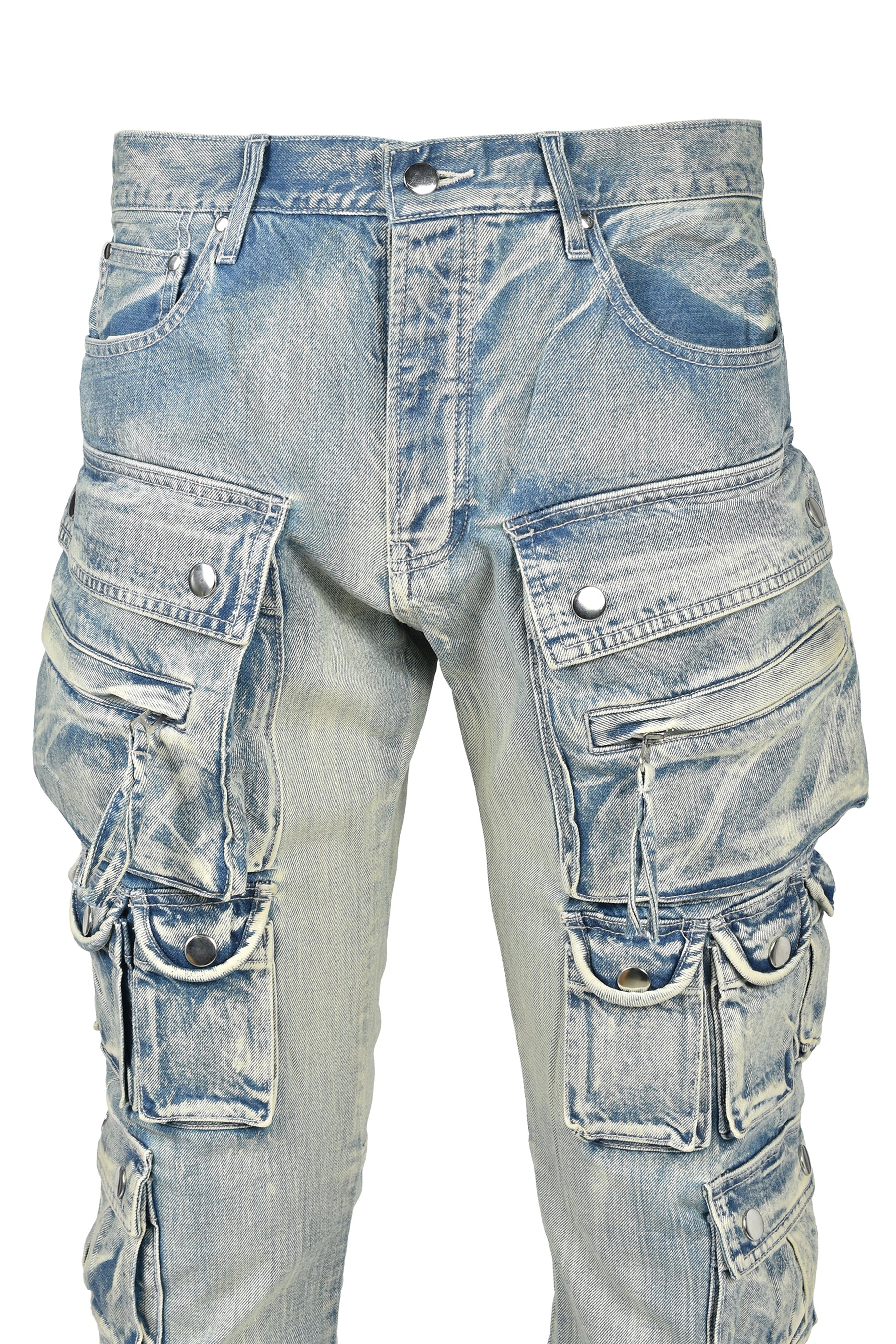 COATING SLIM CARGO PANTS / IND