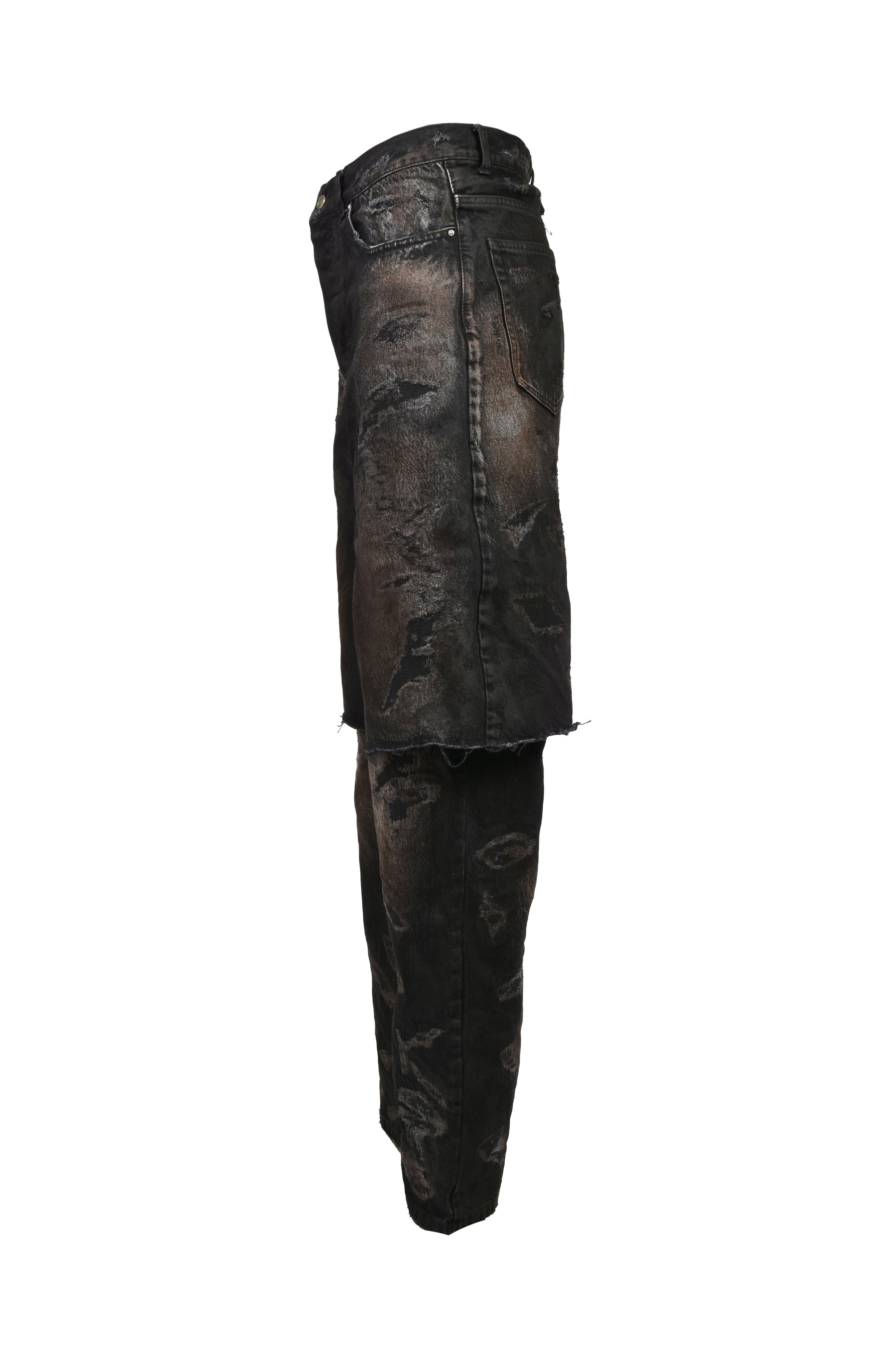 LAYERED BORO JEAN / BLK BRW