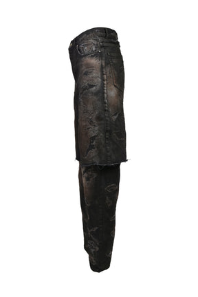 LAYERED BORO JEAN / BLK BRW