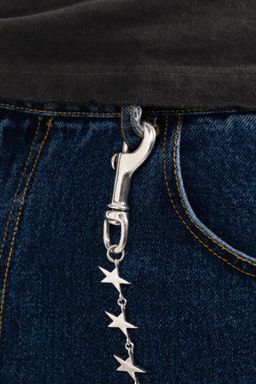 STARS PANT CHAIN / SIL
