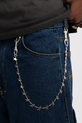 STARS PANT CHAIN / SIL
