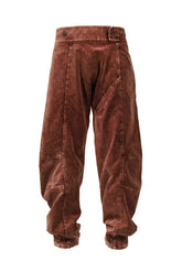 VAJI VELVET WRAP PANTS / BUR