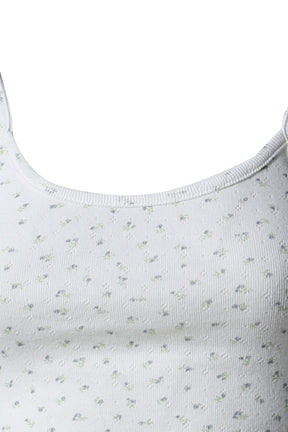 PROVINCE EYELET TANK / CREAM BLOOM