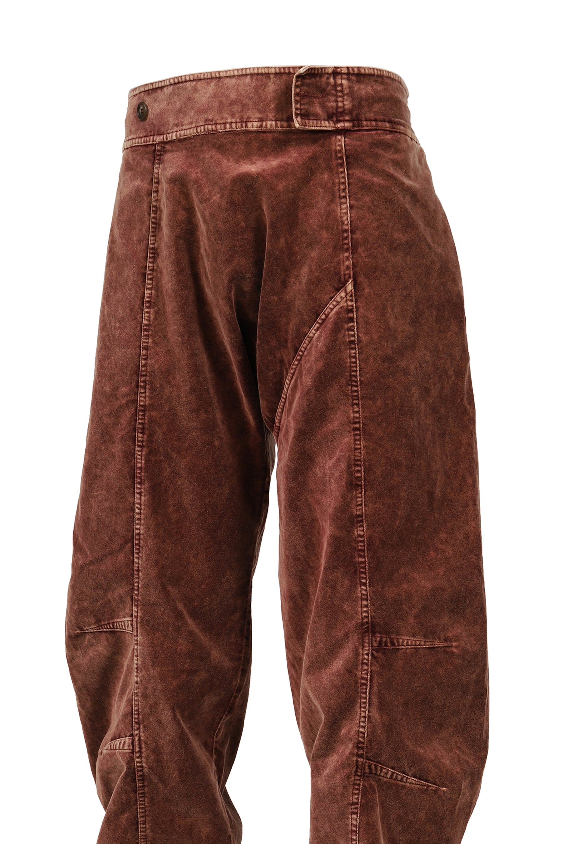 VAJI VELVET WRAP PANTS / BUR