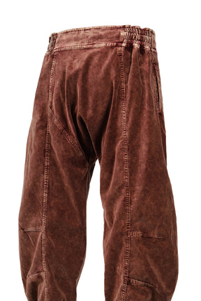 VAJI VELVET WRAP PANTS / BUR