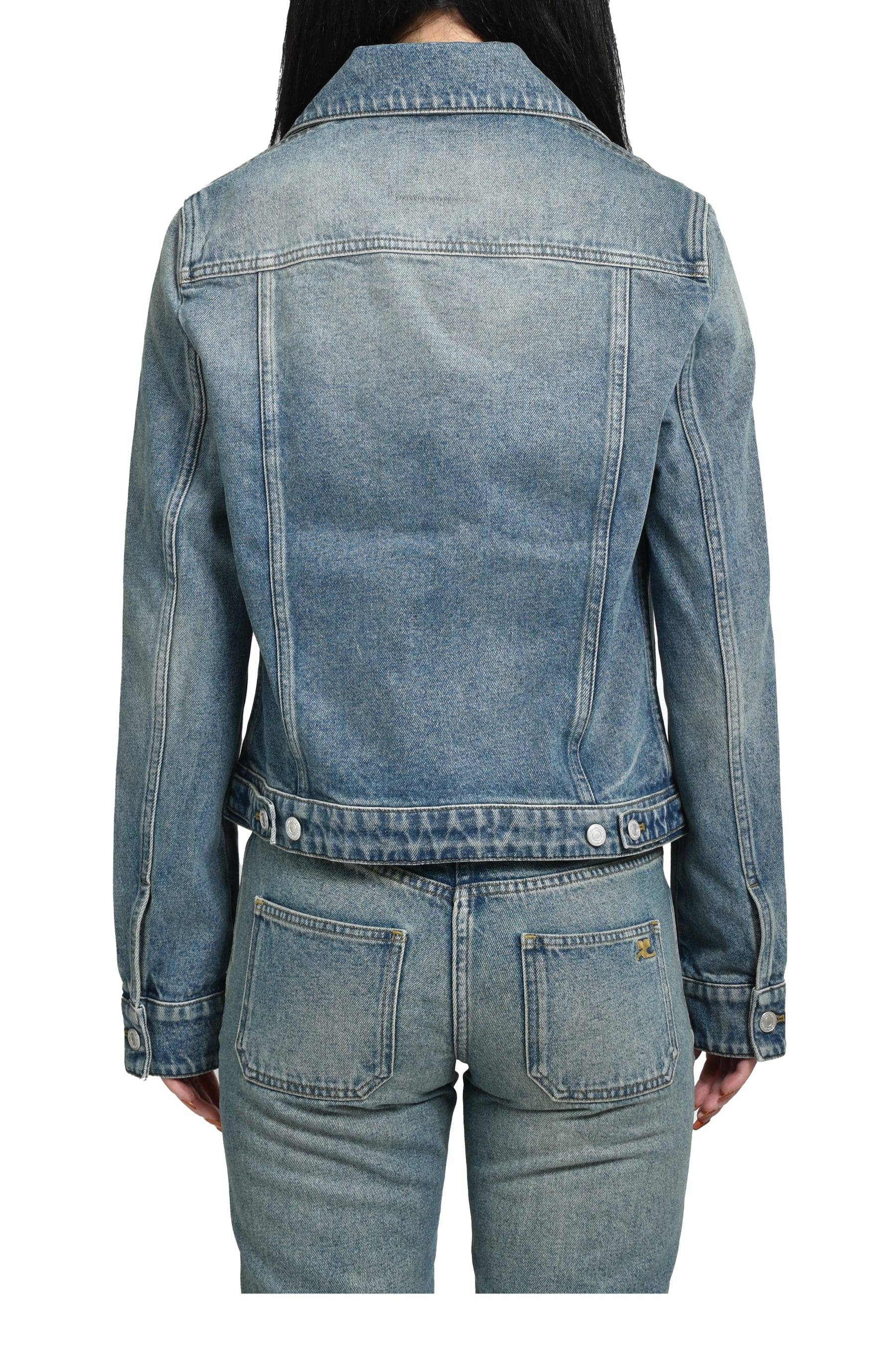 SIGNATURE DENIM TRUCKER JACKET / VINTAGE MEDIUM BLU