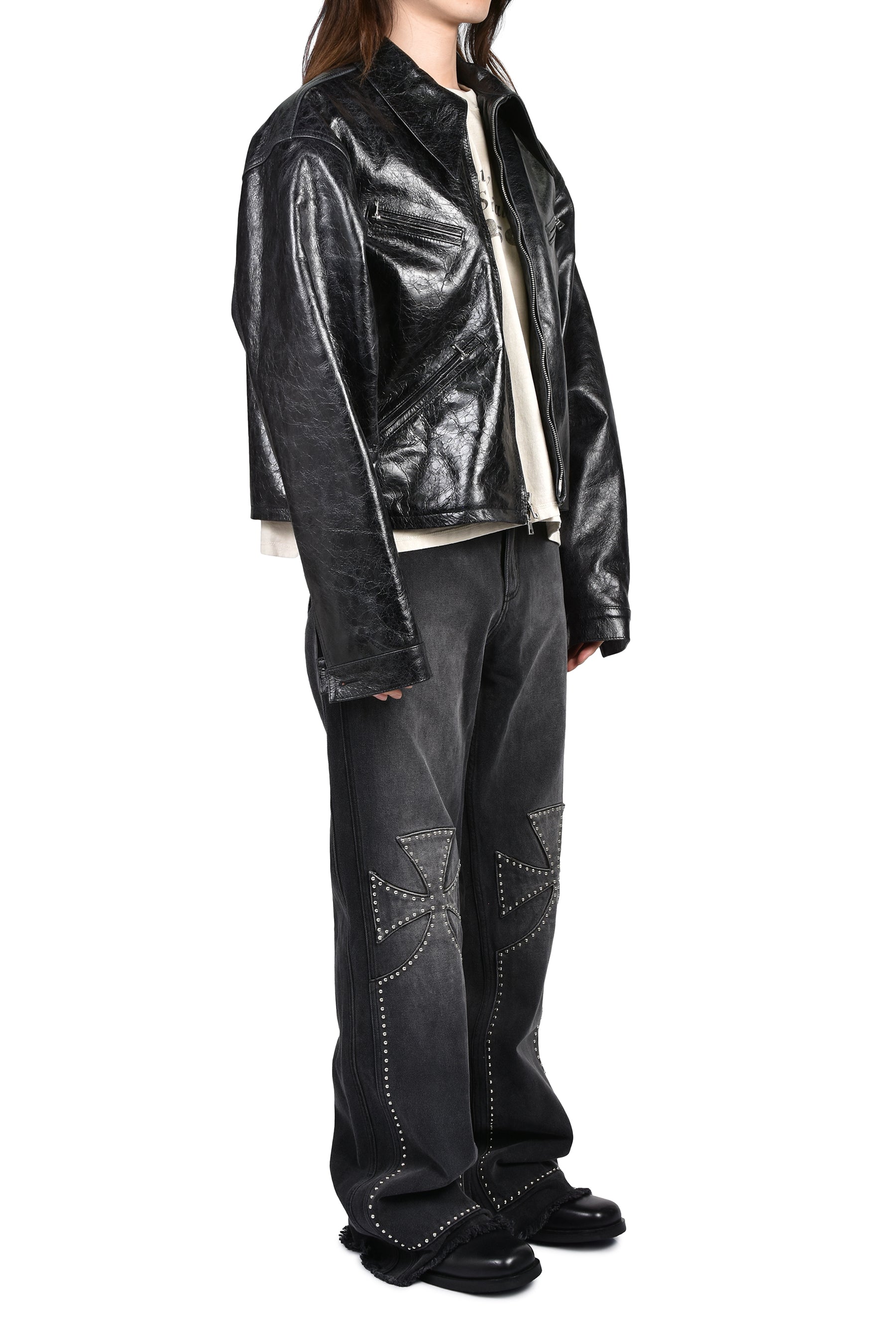 The Sekrit Saints ザ シークレット セインツ SS26 LEATHER X JACKET