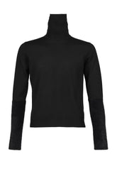 FAR SLEEVE TURTLENECK KNIT / BLK