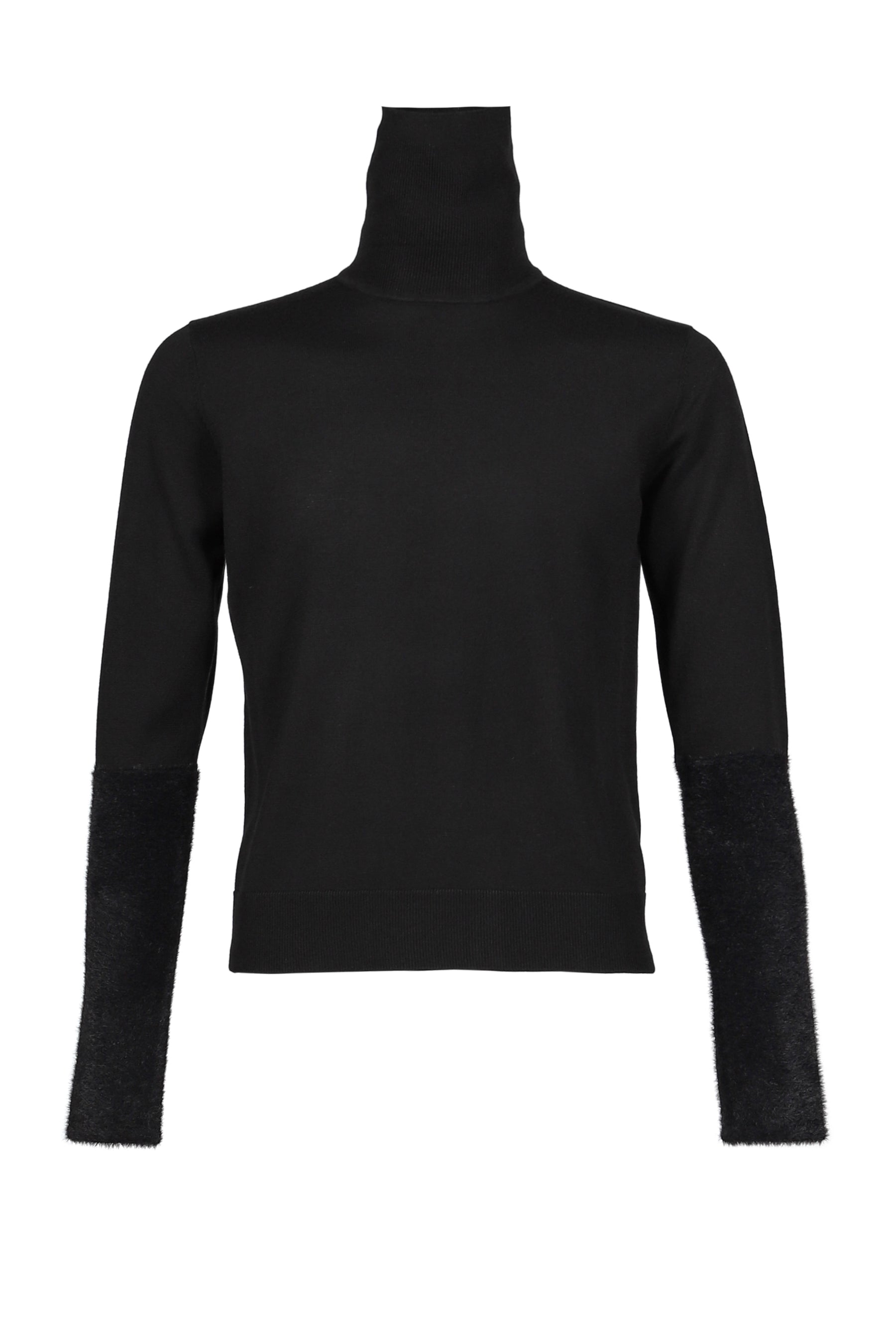 FAR SLEEVE TURTLENECK KNIT / BLK