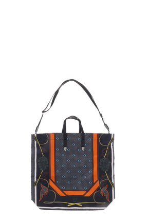 PRINT TOTE BAG / NVY