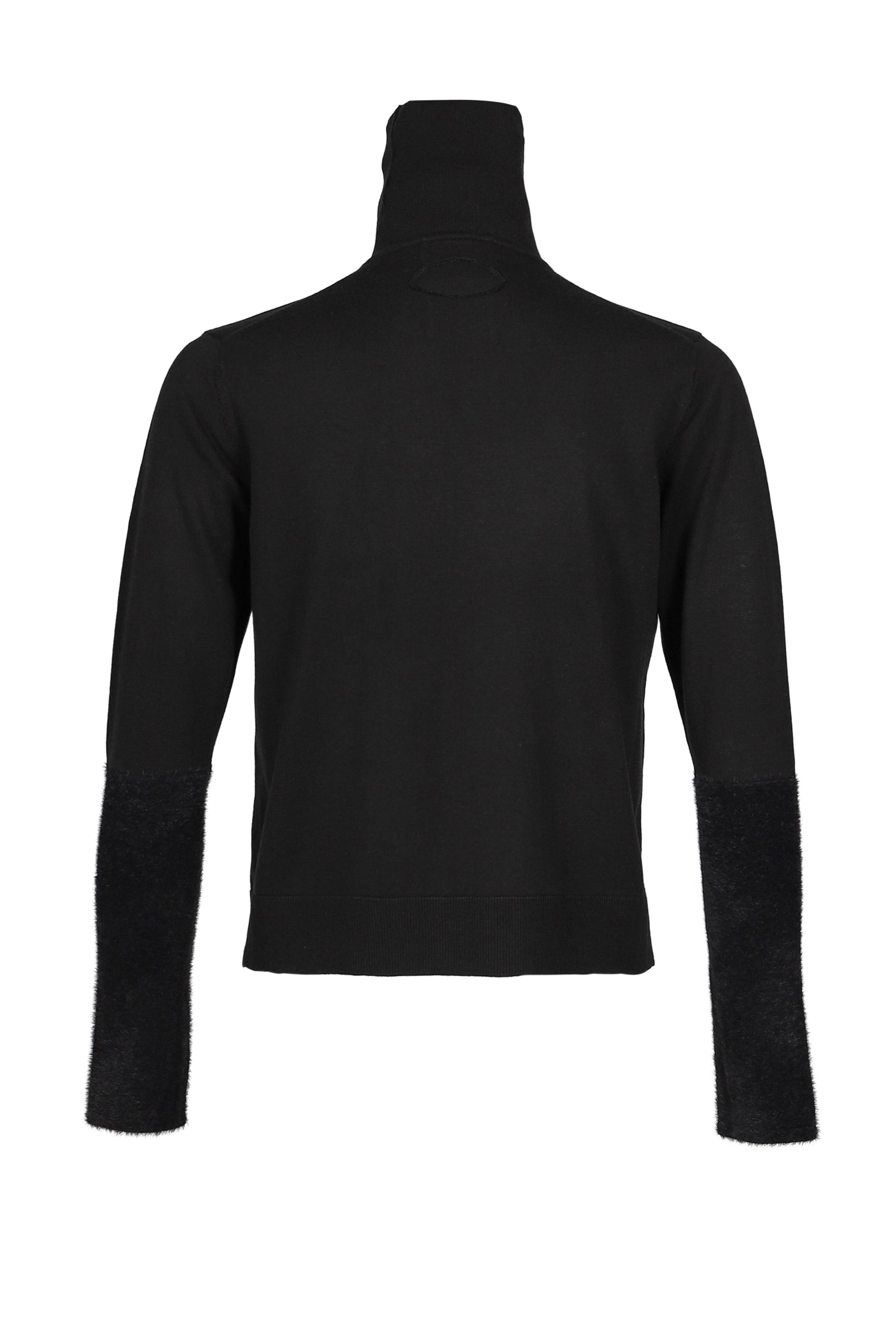 FAR SLEEVE TURTLENECK KNIT / BLK