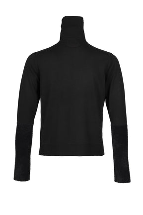 FAR SLEEVE TURTLENECK KNIT / BLK