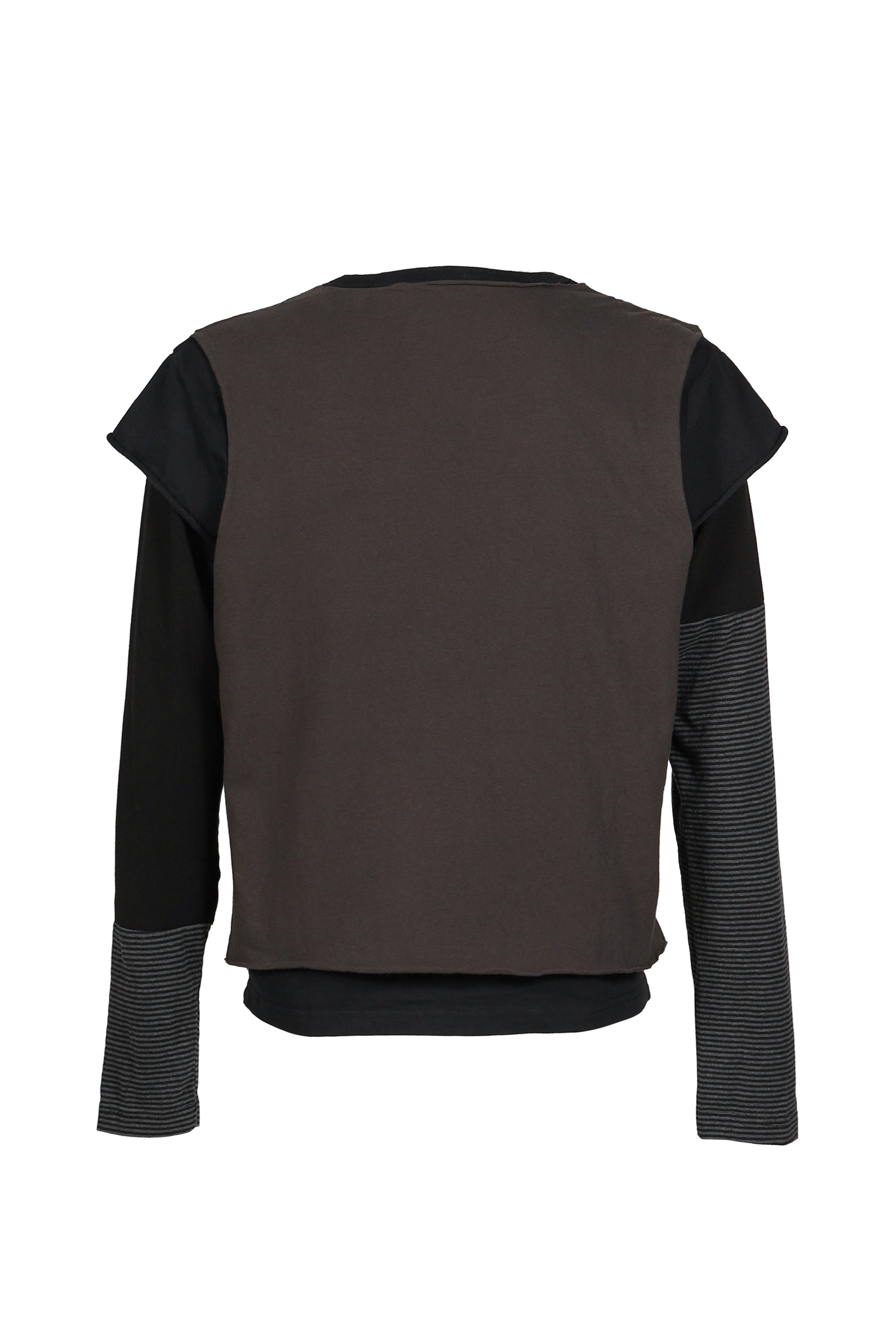 LAYERED PATCH LONG SLEEVE / BLK
