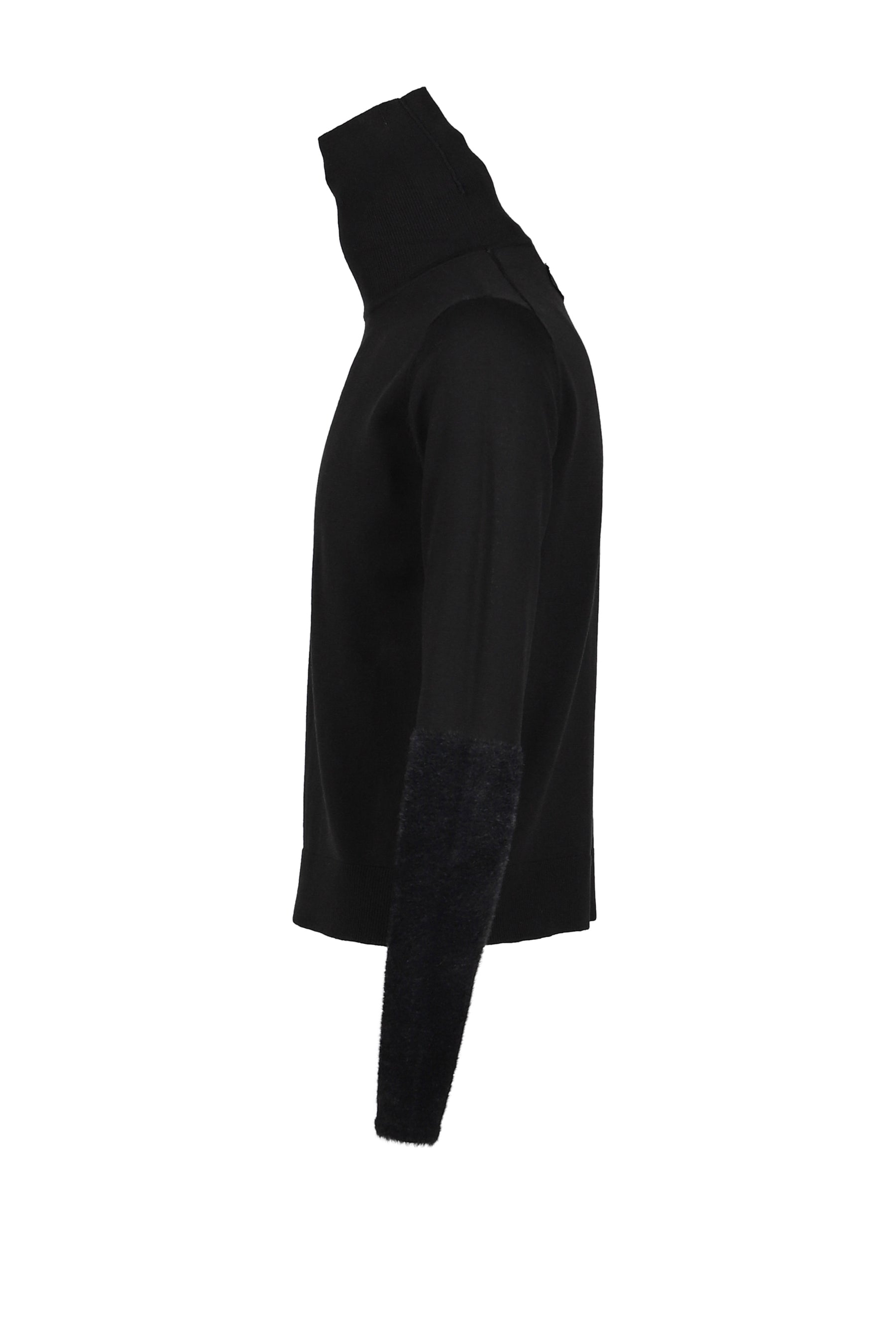 FAR SLEEVE TURTLENECK KNIT / BLK