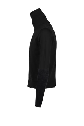 FAR SLEEVE TURTLENECK KNIT / BLK