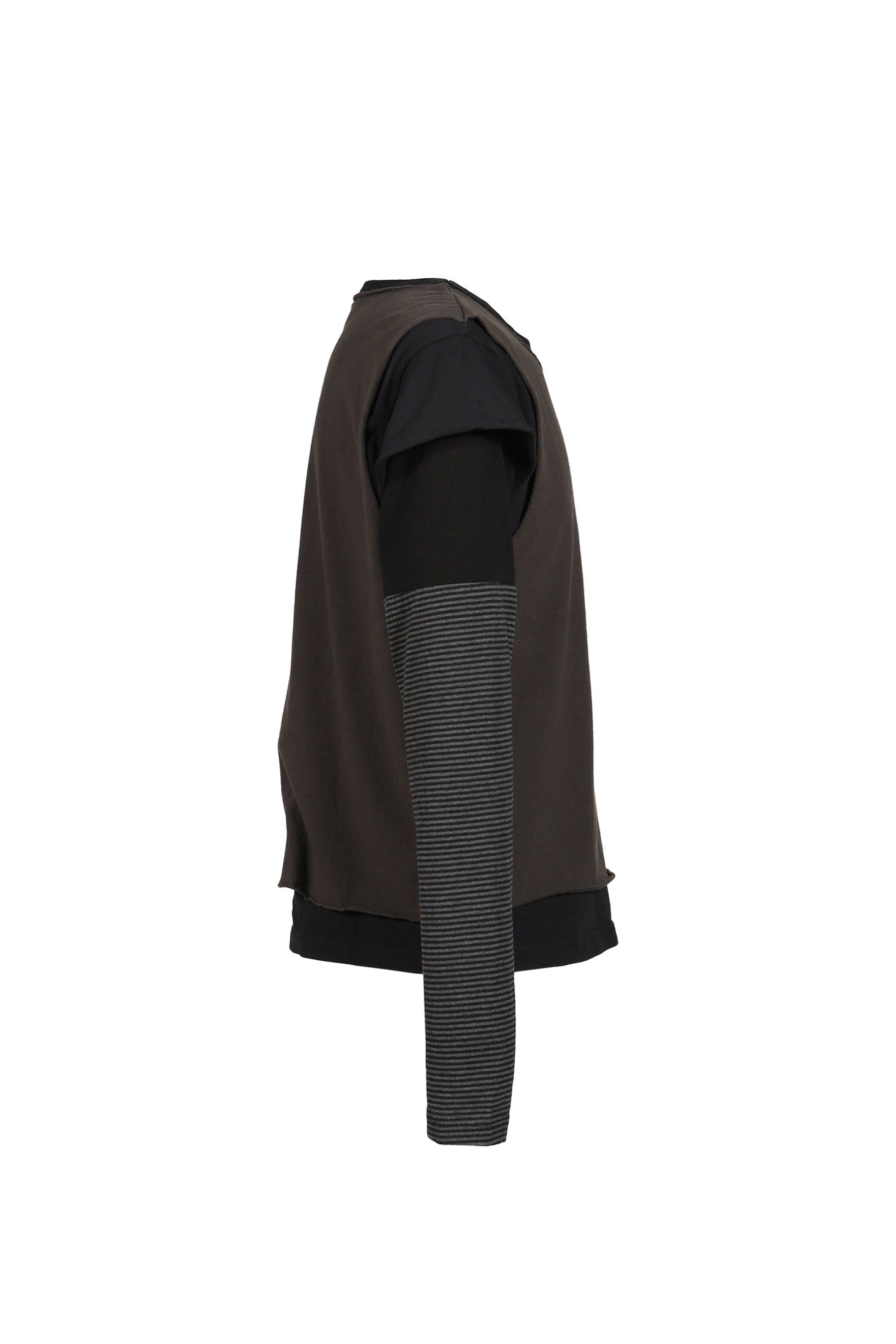 LAYERED PATCH LONG SLEEVE / BLK