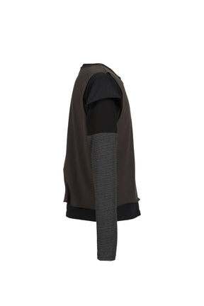 LAYERED PATCH LONG SLEEVE / BLK