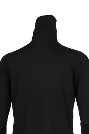 FAR SLEEVE TURTLENECK KNIT / BLK