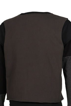 LAYERED PATCH LONG SLEEVE / BLK