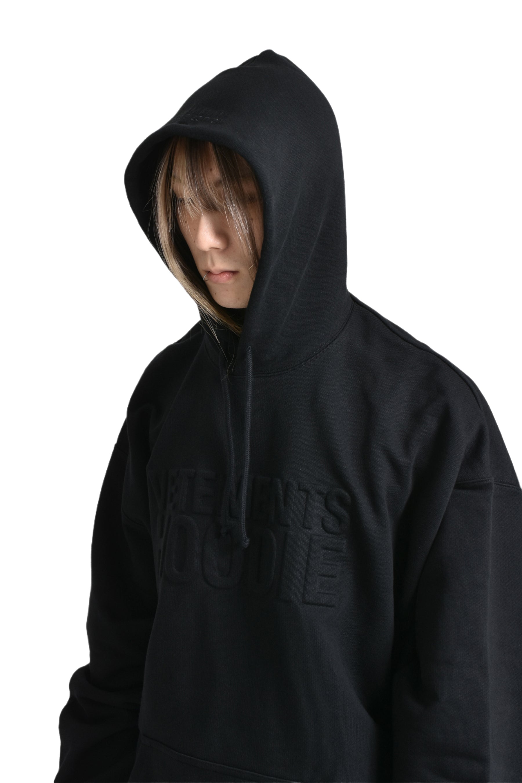 ILLUSION LOGO HOODIE / BLK