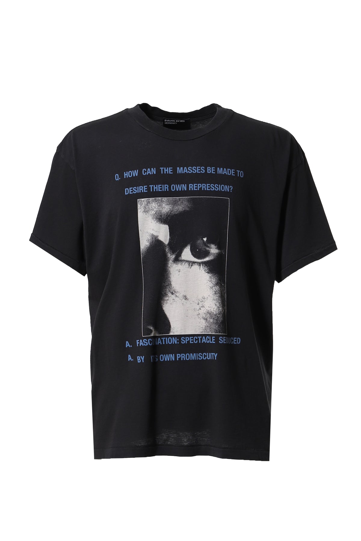 IDEOLOGY MATERIALISED T-SHIRT / FADED BLK