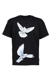 FREEDOM DOVE 3D PRINT T-SHIRT / BLK