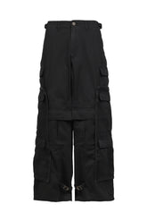 MERGED CARGO PANTS / BLK