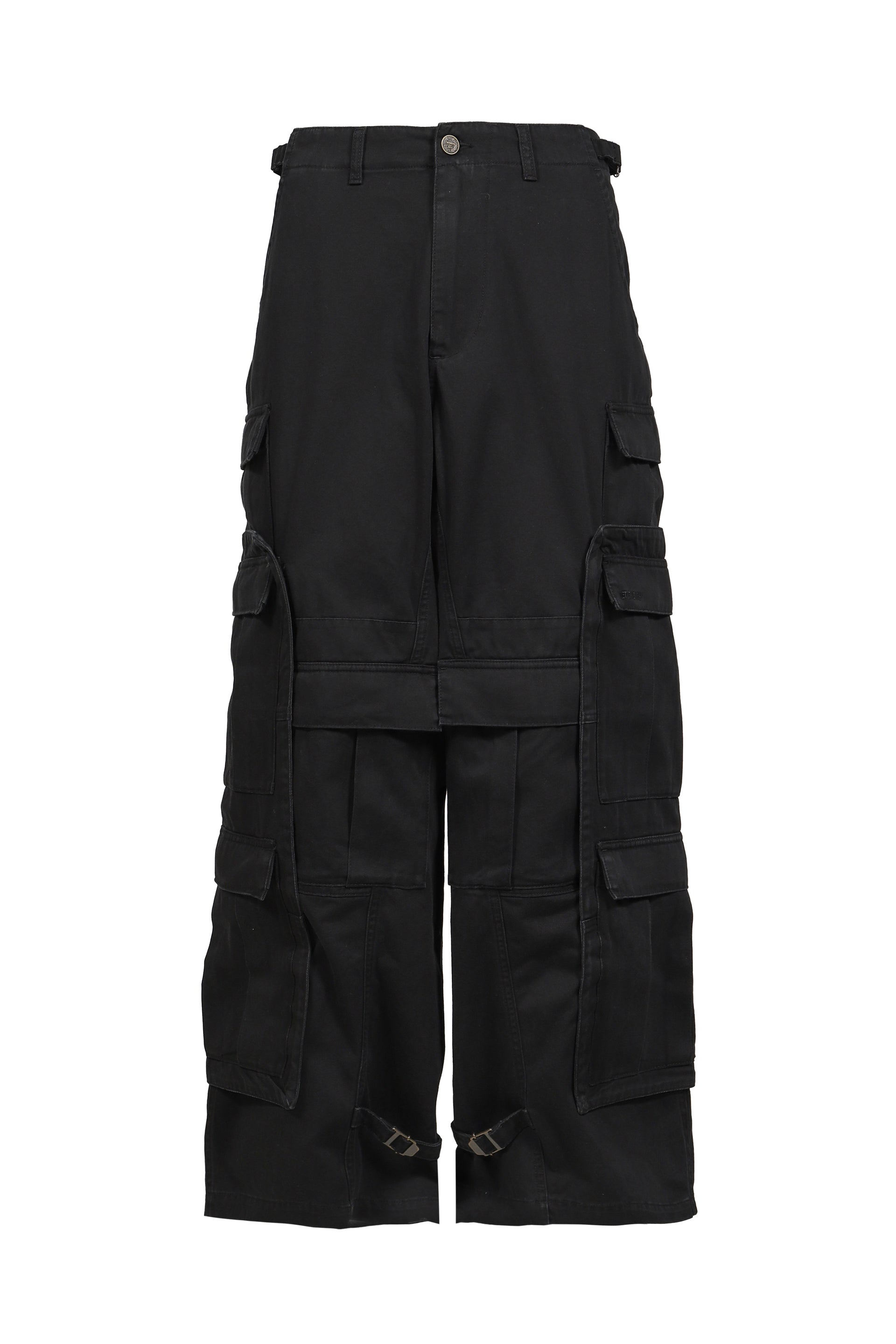 MERGED CARGO PANTS / BLK