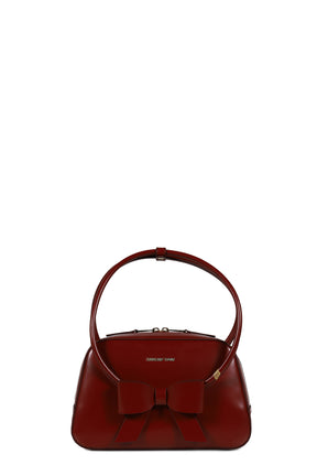 BOW RING HANDLE BAG / RED