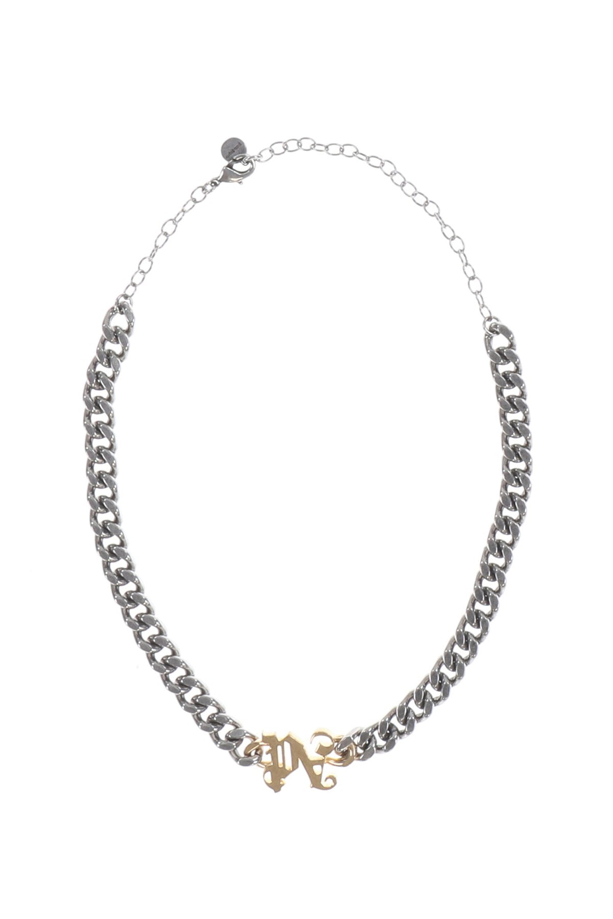 PA MONOGRAM CHAIN NECKLACE / SIL GOLD