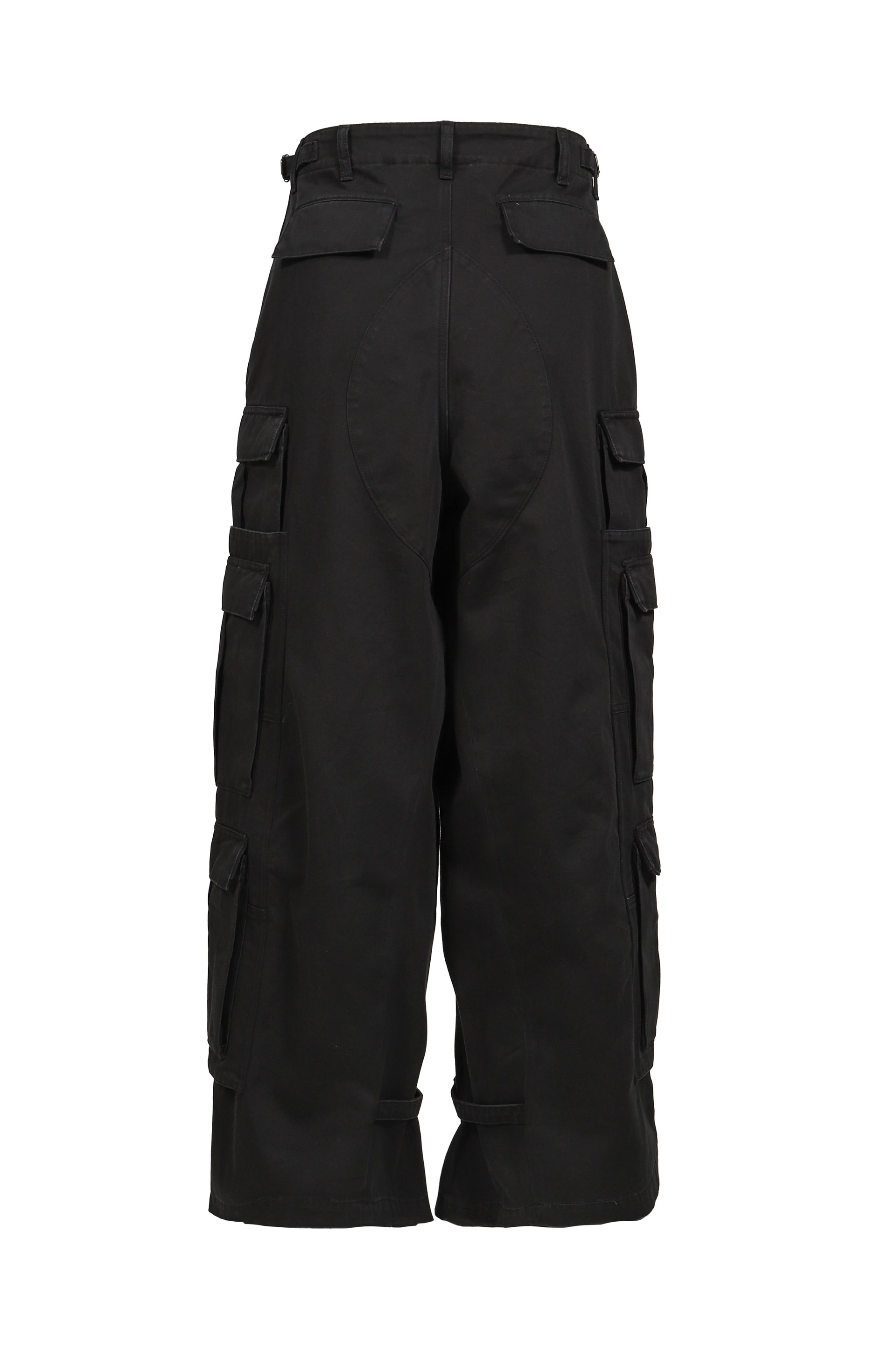 MERGED CARGO PANTS / BLK