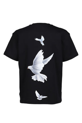 FREEDOM DOVE 3D PRINT T-SHIRT / BLK