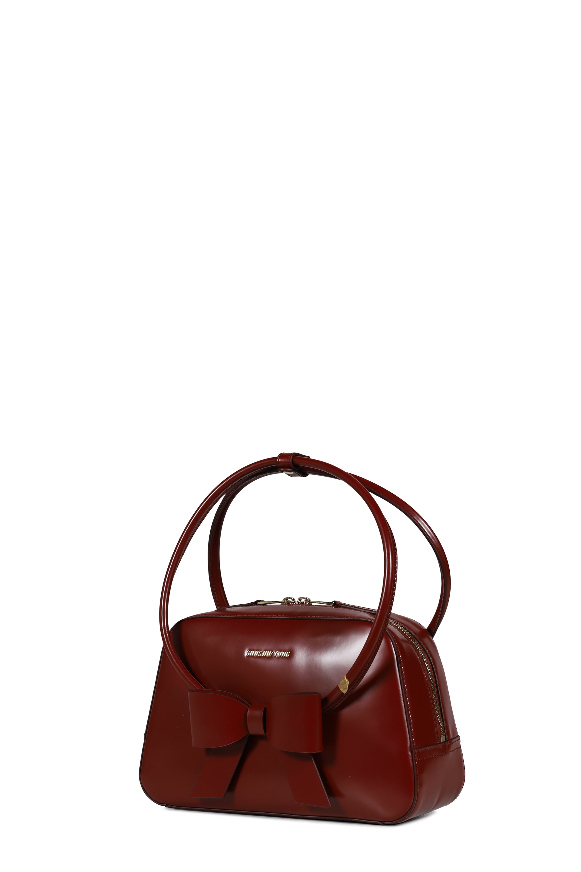 BOW RING HANDLE BAG / RED