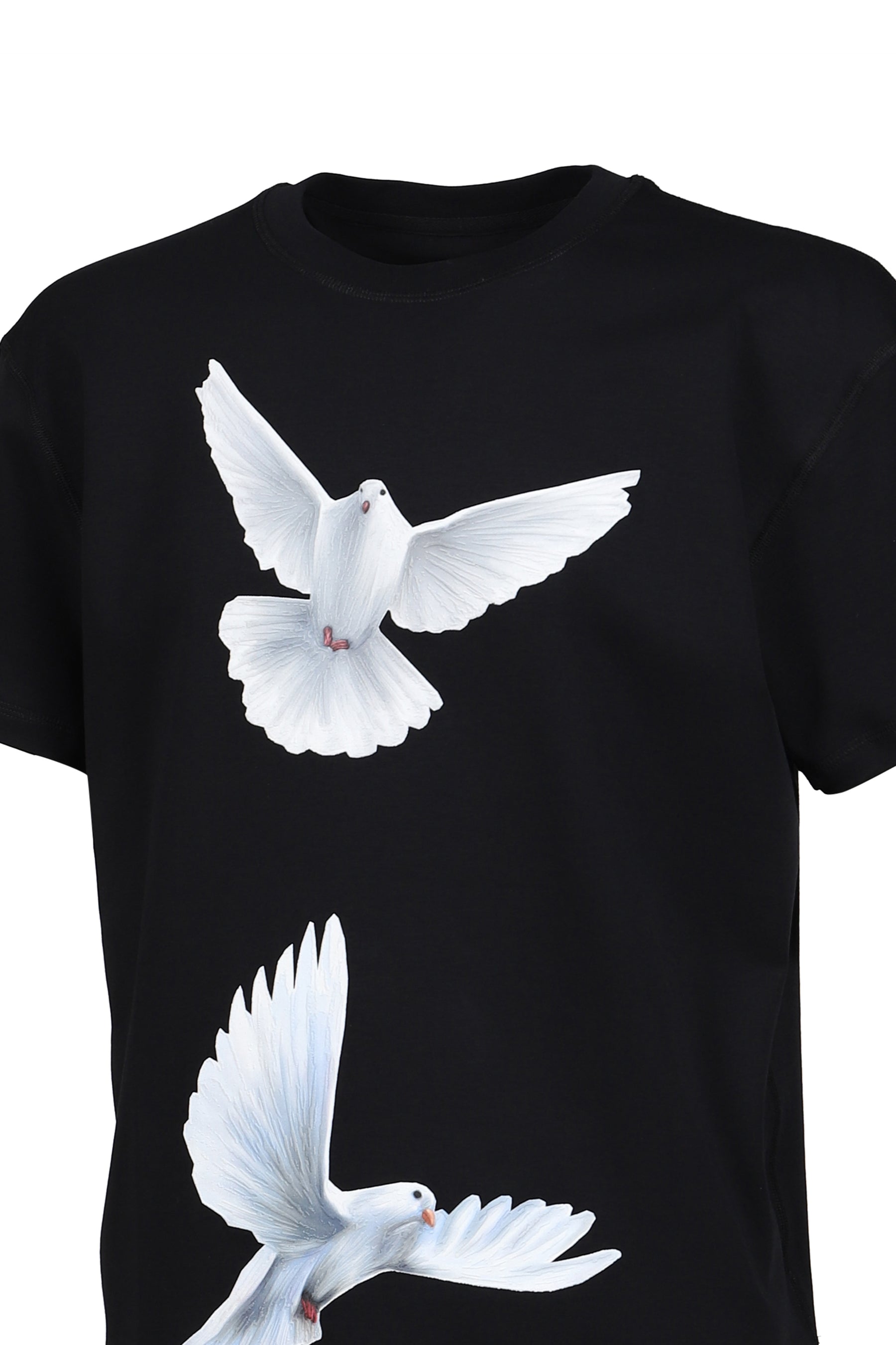 FREEDOM DOVE 3D PRINT T-SHIRT / BLK